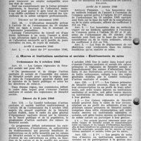 1217 - Page 32 - Sécurité sociale. Principes et organisation assurance maladie - maternité, (Professions non agricoles). Assurance Maladie-Maternité. Prestations en nature. Assurance longue maladie. Prestations / œuvres et institutions sanitaires et sociales - établissement de soins. Ordonnance du 4 octobre 1945 / Décret du 8 juin 1946
