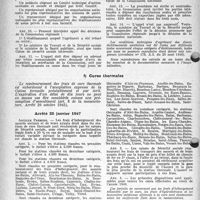 1223 - Page 38 - Sécurité sociale. Principes et organisation assurance maladie - maternité, (Professions non agricoles). Assurance Maladie-Maternité. Prestations en nature. Hôspitalisation privée. Décret du 20 août 1946 / Cures thermales. Arrêté 25 janvier 1947