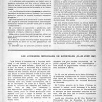 1270 - Page 1171 - Partie professionnelle. Médecine et monde moderne. Pour l’unité de la médecine. Les deux pôles de la médecine et son axe / Les journées médicales de Bruxelles (21-25 juin 1947)