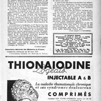 1286 - Page 1187 - Dernières nouvelles. Ordre national des médecins / Association Générale des Médecins de France
