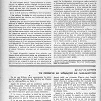 1307 - Page 1208 - Partie professionnelle. Médecine et monde moderne. Quelques considérations sur la médecine de santé de l'écolier, par le Dr André Collard / Le mot du lecteur. Un exemple de médecine de collectivité