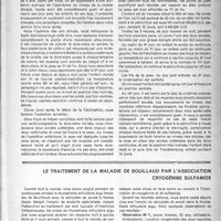 1332 - Page 1233 - Partie scientifique. A propos d’une large fistule de liquide céphalo-rachidien au niveau de la colonne vertébrale. Guérison par double intervention sur les ventricules et sur la région fistulisée, par le Dr Daniel Ferrey / Le traitement de la maladie de bouillaud par l’association cryogénine sulfamide