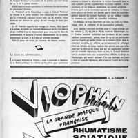 1354 - Page 1255 - Échos & commentaire. La 6e session du conseil national de l’ordre / Le code de déontologie