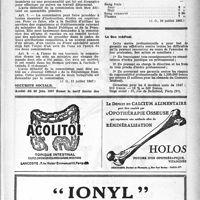 1370 - Page 1271 - A travers l'officiel. Santé publique / Sécurité sociale