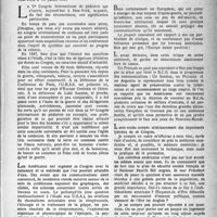 1422 - Page 1323 - Partie professionnelle. Propos du jour. Le Ve congrès international de pédiatrie de New-York [G. Lavalée]