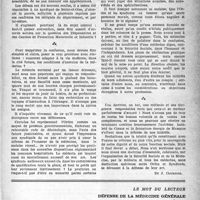 1428 - Page 1329 - Partie professionnelle. La dernière assemblée générale extraordinaire de la confédération, (28 et 29 juin 1947). Impressions d'un médecin de campagne / Un appel à l’entente / Le mot du lecteur. Défense de la médecine générale