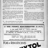 1440 - Page 1341 - Correspondance. Application de la nomenclature. 1° Accident en dehors du lieu du travail 2° Maladie intercurrente durant les vingt jours consécutifs / Soins consécutifs donnés par un autre médecin
