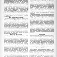 1520 - Page 1421 - Partie Scientifique. La neurasthénie, mot devenu impossible, par R. Benon. Idées noires. Idées de suicide / Mélancolie. Hypocondrie / Obsessions-phobies. Psychasthénie / Délire. Folie / La neurasthénie vraie
