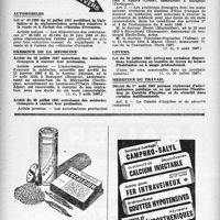 1545 - Page 1446 - A travers l'officiel. Automobiles / Exercice de la médecine / Loyers / Médecine du travail
