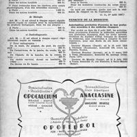 1579 - Page 1480 - A travers l'officiel. Frais de justice criminelle / Exercice de la médecine