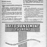 1581 - Page 1482 - A travers l'officiel. Primes d’assurances / Traitements et salaires / Sécurité sociale