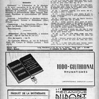 1617 - Page 1518 - Correspondance. Secret professionnel. Contrôle fiscal à l’hôpital et secret professionnel / Demandes & offres