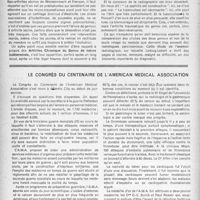 1631 - Page 1532 - Partie Scientifique. Sur les arthrites chroniques non tuberculeuses du genou, C. Roederer / Le congrès du centenaire de l’Américan médical association