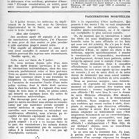 1643 - Page 1544 - Partie Professionnelle. Droit Professionnel. Le secret professionnel du médecin traitant, le malade, et le contrôle médical de la caisse, par Dr Ch. Dévé. Mesures préparatoires pour résoudre dans l’avenir la crise du logement / Vaccinations mortelles