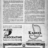 1660 - Page 1561 - A travers l'officiel. Sécurité sociale. Honoraires médicaux / Qualification des spécialistes