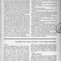1668 - Page 1569 - Partie Scientifique. Sérologies et dépistages systématiques, par le Docteur Filhol / Traitement des algies du zona et des algies névritiques