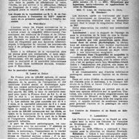 1670 - Page 1571 - Partie Scientifique. Les sociétés savantes. Académie nationale de médecine. (Séance du 3 juin 1947). Nécessité de l’intervention immédiate dans les phlébites de la veine cave inférieure / Les étapes de la vaccination au B. C. G. de Calmette-Guérie à l’occasion du XXVe Anniversaire de sa première application à l’espèce humaine / Sur la mortalité infantile / Extractions dentaires multiples chez un hémophile notoire (T. C. = 360). Hémostase par Injections infra-veineuses et applications locales de Thrombine / Les Centres de Jeunesse et de Santé en Allemagne