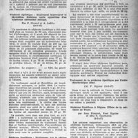 1674 - Page 1575 - Partie Scientifique. Les sociétés savantes. Société médicale des hôpitaux de Paris. Un curieux cas d’intoxication belladonée, (9-5-47) / Néphrose lipoïdique : Traitement hypercarné et thyroïdien. Guérison après apparition d’un syndrome abdominal suraigu, (9-5-47) / Néphrose lipoïdique : Traitement par le régime hypercarné et l’extrait thyroïdien. Guérison, (9-5-47) / Traitement de la néphrose lipoïdique par l’acide chlorhydrique dilué, (9-5-47) / Néphrose lipoïdique à frigore. Effets de la méthode de Veyre, (9-5-47)
