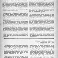 1683 - Page 1584 - Partie Professionnelle. Médecine et monde moderne. Problèmes humains et facteur humain, par le Dr J. -J. Gillon / Cercle syndical d’études. La médecine en A. O. F