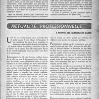 1760 - Page 1661 - Partie Professionnelle. Suite américaine. Les instituts de recherchés Américains / Actualité professionnelle. A propos des services de garde