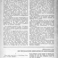 1764 - Page 1665 - Partie Professionnelle. Actualité professionnelle. Laboratoires d’analyses et secret médical, par le Prof. J. Vanverts / Réflexions sur les installations ambulantes de radiographie