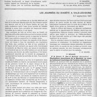 1797 - Page 1698 - Partie Scientifique. Digitale et rétrécissement mitral. Formes médicamenteuses. Associations / Les journées du diabète à Vals-les-bains, 6-7 septembre 1947