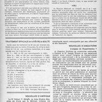 1799 - Page 1700 - Partie Scientifique. Les journées du diabète à Vals-les-bains, 6-7 septembre 1947 / Traitement efficace de la fièvre de Malte / Nouvelles d’Amérique / Nouvelles d’Angleterre