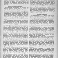 1812 - Page 1713 - Partie Professionnelle. Droit professionnel. D’une maladie en voie d’extension : la « certificite », par le Dr A. Vincent. Les symptômes cliniques / Formes cliniques