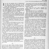 1836 - Page 1737 - Partie Scientifique. Pratique médicale infantile. Les nouvelles acquisitions dans le traitement et la prophylaxie de la coqueluche, Dr R. Liège