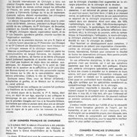 1841 - Page 1742 - Partie Scientifique. Les congrès. Le compte rendu scientifique des Congrès sera publié ultérieurement. Congrès de la société internationale de chirurgie, Londres 20 septembre 1947, J. De Fourmestraux / Le 50e congrès français de chirurgie / Congrès français d’urologie