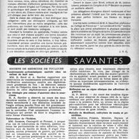 1844 - Page 1745 - Partie Scientifique. Les congrès. Le compte rendu scientifique des Congrès sera publié ultérieurement. Congrès français d’urologie / 5e congrès des médecins électron-radiologistes de langue française / Les sociétés savantes. Société de médecine de Toulouse. Vomissements acétonémiques mortels chez un enfant de huit ans / Une étiologie peu connue d’anorexie chez le nourrisson / Tuberculose de l’Ischion / Pénicilline et cholinesterase du sérum / Réflexion sur un signe clinique des affections digestives / Maladie de Bouillaud, salicylate de soude et pénicilline