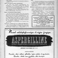 1862 - Page 1763 - Dernières nouvelles. Chaire de Clinique gynécologique / Cours de Service social antivénérien / Cours d’Anesthésie-Réanimation / Inspection académique de la Charente-Maritime / Médecins-examinateurs scolaires à temps complet / Médecins examinateurs scolaires à temps plein