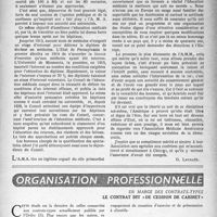 1888 - Page 1789 - Partie Professionnelle. Suite Américaine. L’américan médical association / Organisation professionnelle. En marge des contrats-types. Le contrat dit « de cession de cabinet »