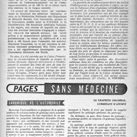 1894 - Page 1795 - Partie Professionnelle. Organisation professionnelle. Premier congrès international du thermalisme social. Aix-les-Bains, 27 et 28 Septembre 1947 / Pages sans médecine. Chronique de l'automobile. Le graphite colloïdal, lubrifiant d'appoint