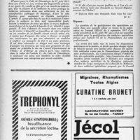 1903 - Page 1804 - Correspondance. Médecine du travail. Médecine du travail et déontologie / Sécurité sociale. Qualification des spécialistes