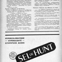 1911 - Page 1812 - Dernières nouvelles. Journées de la Clinique Stomatologique / Faculté de Médecine de Strasbourg / Fédération Nationale des Médecins du front