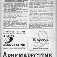1916 - Page 1817 - A travers l'officiel. Exercice de la médecine / Santé publique