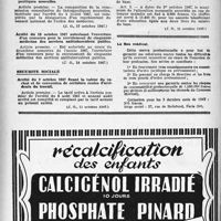 1917 - Page 1818 - A travers l'officiel. Santé publique / Sécurité sociale