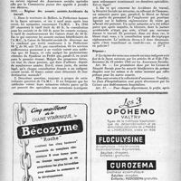 1951 - Page 1852 - Correspondance. Sécurité sociale. Agriculture. Agrément des Cliniques privées / Régime des assurés assistés. Accidentés du travail