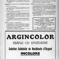 1958 - Page 1859 - Dernières nouvelles. Faculté de Médecine de Paris / Administration générale de l’Assistance Publique à Paris / Hygiène scolaire et universitaire / Médecins de dispensaires et de sanatorium