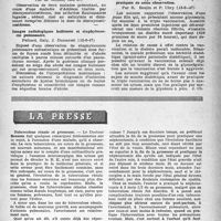 1972 - Page 1873 - Partie Scientifique. Les sociétés savantes. Société médicale des hôpitaux de Paris. Accidents de la greffe de désoxycorticostérone, (13-6-47) / Arthrites, accidents de la désoxycorticostérone, (13-6-47) / Images radiologiques huileuses et staphylococcie pulmonaire, (13-6-47) / Sur un cas de diabète sucré consécutif à la vaccination antityphoïdique. Les conséquences pratiques de cette observation, (13-6-47) / La presse. Tuberculose rénale et grossesse [(« Journ. de Médecine de Bordeaux », août 1947)]