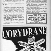 2070 - Page 1971 - Dernières nouvelles. Le Professeur Clovis Vincent / Association d’enseignement médical des hôpitaux de Paris / Direction départementale de la Santé de Seine-et-Oise