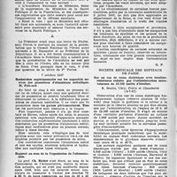 2093 - Page 1994 - Partie scientifique. Les sociétés savantes. Académie nationale de médecine. Séance du 18 novembre 1947 / 7 octobre 1947. Recherches expérimentales sur les capacités nocives des poussières d’aluminium métallique / Rapport au nom de la Commission de l’alimentation / Au sujet des tueries particulières et des margarines. / Société médicale des hôpitaux de Paris. Sur un cas de coma diabétique avec insulinorésistance réduite par l’administration infra veineuse de 19. 100 unités d’insuline, (4-7-47)