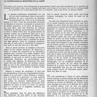 2096 - Page 1997 - Partie professionnelle. Propos du jour. La suppression du ministère de la santé [G. Lavalée]