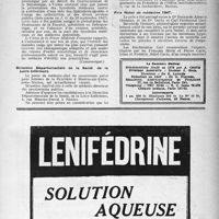 2118 - Page 2019 - Dernières nouvelles. La liberté de prescription en péril / Direction Départementale de la Santé de la Loire-Inférieure / Office antituberculeux d’Ille-et-Vilaine / Prix Nobel de médecine 1947