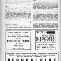 2159 - Page 2060 - Correspondance. Loyers. Majoration de 10 % sur les locaux professionnels / Questions diverses. La voiture d’un médecin peut-elle être saisie ?