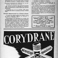 2262 - Page 2163 - Dernières nouvelles. Administration générale de l’Assistance Publique à Paris / Direction Départementale de la Santé du Doubs / Direction Départementale de la Santé des Bouches du-Rhône
