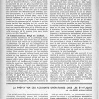 2271 - Page 2172 - Partie scientifique. Indications de la spasmalgine pendant l'accouchement, par R. Merger / La prévention des accidents opératoires chez les éthyliques, par Léon Bruel et Raoul Lecoq