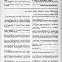 2274 - Page 2175 - Partie scientifique. La prévention des accidents opératoires chez les éthyliques, par Léon Bruel et Raoul Lecoq / Au sujet de la toxicité de la pénicilline, par R. Liège
