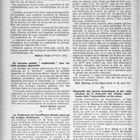 2285 - Page 2184 - Partie scientifique. Presse étrangère. Traitement des rickettsioses par l’acide para-amino-benzoïque [Médical Times (nos 6 et 7, 1947)] / Un nouveau produit " euphorisant " pour les états mentaux dépressifs [British Médical Journal. 28 juin 1947] / Le Traitement de l’Insuffisance Rénale aiguë par les lavages péritoneaux [Staff Meetings of the Mayo Clinic n° 16, août 1947] / Diagnostic des cancers bronchiques et des voies urinaires par la recherche des cellules cancéreuses dans l'expecoration ou les urines [Staff Meetings of the Mayo Clinic. 3 septembre 1947]